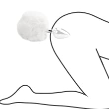 Size Butt Plug Metal Butt Plug Sexual Anus Rabbit's Tail Anal Sex Toys for Women Fun Sex Games: Small