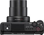 Sony ZV-1 Digital Camera for Content Creators, Vlogging and YouTube with Flip Screen, Built-in Microphone, 4K HDR Video, Touchscreen Display, Live Video Streaming, Webcam: Camera only Black