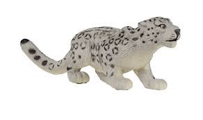 Safari Ltd. Snow Leopard Figurine - Detailed 5.5" Plastic Model Figure - Fun Educational Play Toy for Boys, Girls & Kids Ages 3+