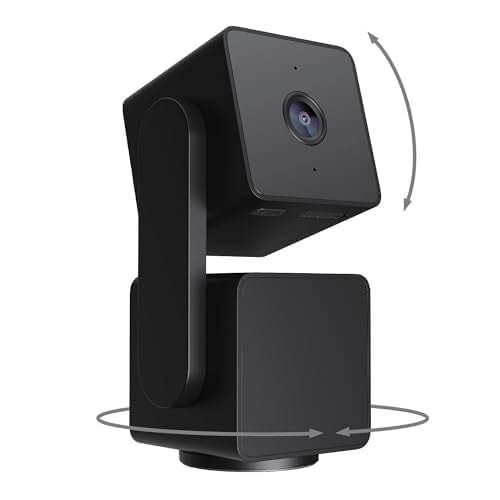 WYZE Cam Pan v3 Indoor/Outdoor IP65 1080P 360° Pan/Tilt/Zoom Wi-Fi Smart Home Security Camera with Motion Tracking for Baby & Pet, Color Night Vision, Works with Alexa & Google Assistant, White thumbnail 1