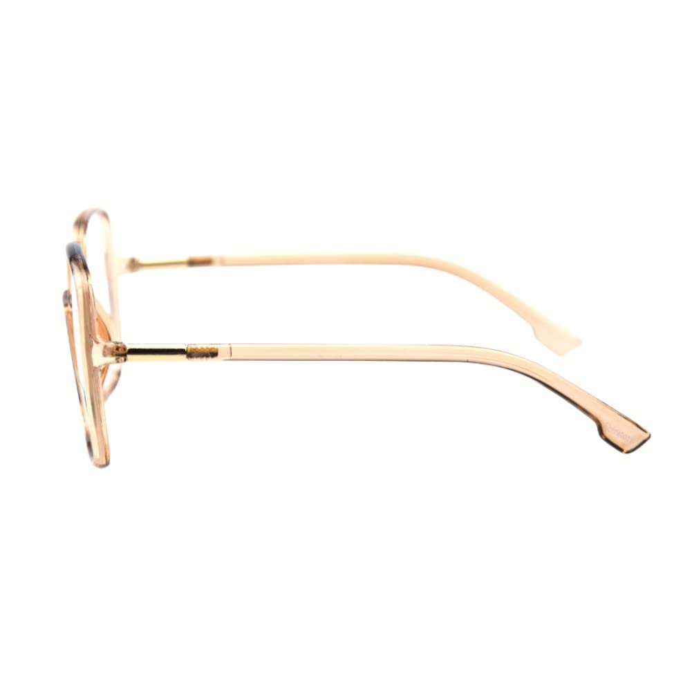 Shiratori Woman's New Retro Blue Light Blocking Glasses Big frame Nerd Eyeglasses Frame Anti Blue Ray Computer Game Glasses: Brown