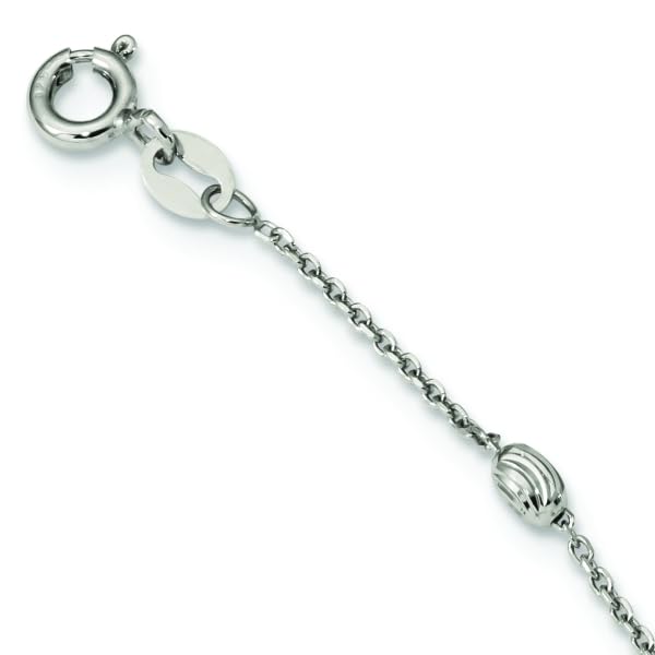 IceCarats 925 Sterling Silver 2mm Long Cable Link Heart Love Adjustable Chain Necklace: 36.0 Inches
