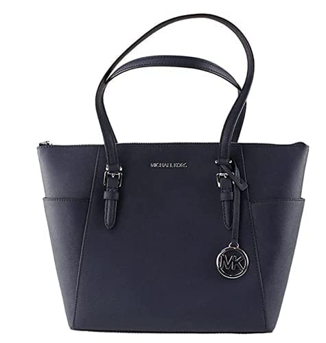 Michael Kors Charlotte Saffiano Leather Tote Handbag Shoulder Bag Purse, Merlot: Michael Kors Shoulder Bag, Electric Pink Multi