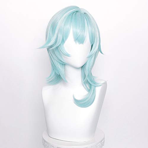 SL Wavy Blonde Ponytail Wig for Jean Cosplay,Golden Princess Hair Wigs with Pigtails Bangs + Wig Cap for Halloween Peach Costume: Middle Blonde Jean
