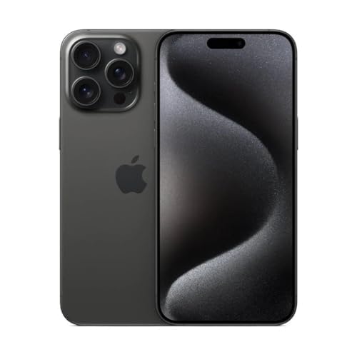 Apple iPhone 15 Pro Max, 256GB, Blue Titanium - Unlocked (Renewed Premium): Unlocked Black Titanium 256GB