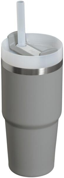 Stanley Quencher H2.0 Tumbler with Handle and Straw 30 oz | Flowstate 3-Position Lid | Cup Holder Compatible for Travel | Insulated Stainless Steel Cup | BPA-Free | Rose Quartz 2.0: Stone 14 oz