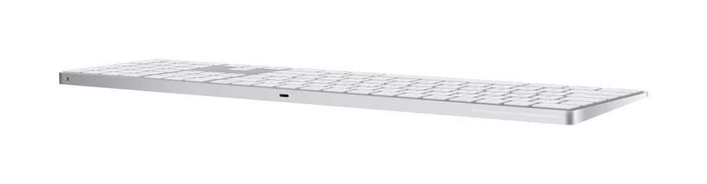 Apple Magic Keyboard with Numeric Keypad: Wireless, Bluetooth, Rechargeable. Works with Mac, iPad, or iPhone; US English - White - Image 2