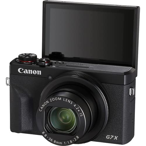 Canon PowerShot G7 X Mark III Digital Camera (Black) (3637C001) + 2 x 64GB Memory Card + 3 x NB13L Battery + Corel Photo Software + Charger + Card Reader + LED Light + More (Renewed): Canon PowerShot G7 X Mark III Digital Camera (Black) (3637C001) + 2 x 64GB Memory Card + 3 x NB13L Battery + Corel Photo Software + Charger + Card Reader + LED Light + More (Renewed)