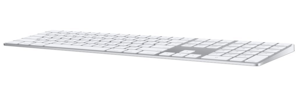 Apple Magic Keyboard with Numeric Keypad: Wireless, Bluetooth, Rechargeable. Works with Mac, iPad, or iPhone; US English - White - Image 1