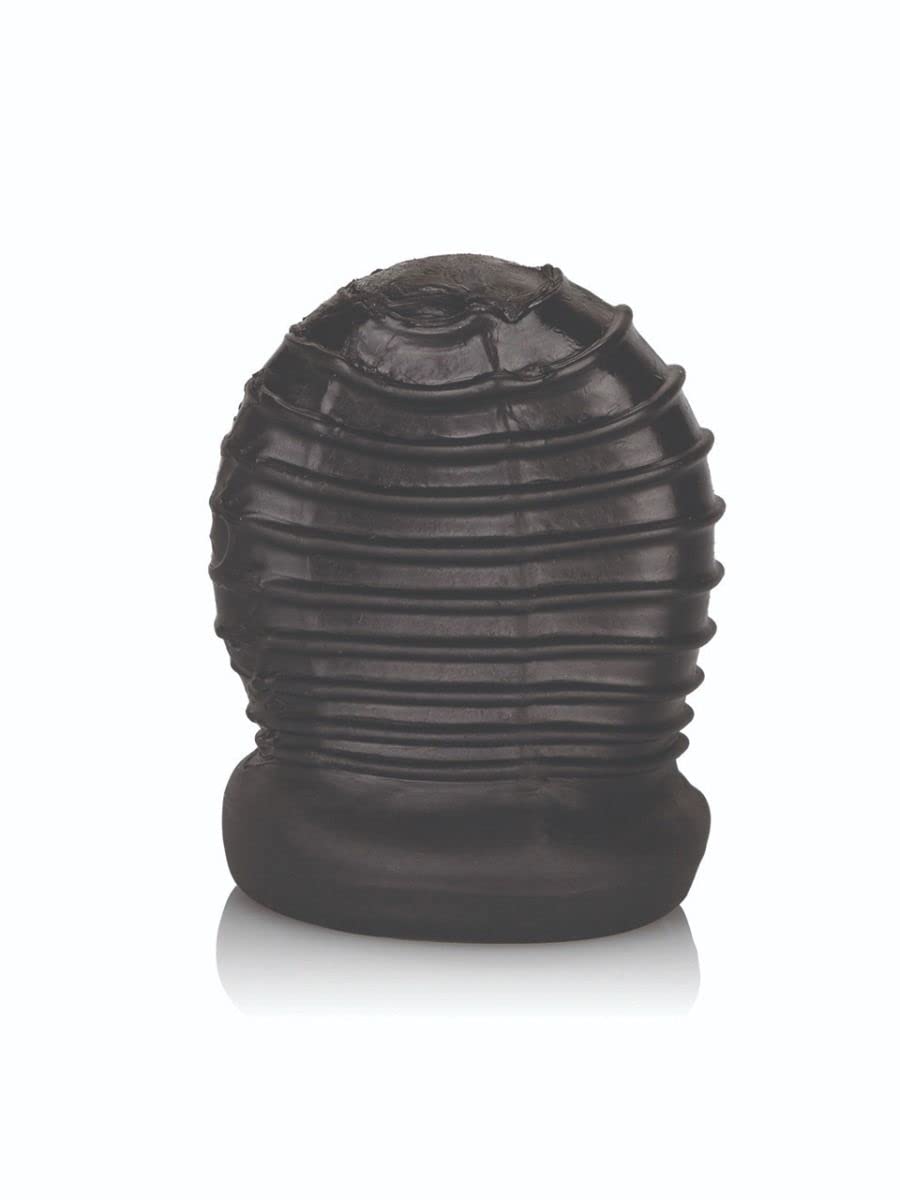 CalExotics Packer Gear FTM Stroker - Male Silicone Masturbation Sleeve - 2 Inch Adult Male Masturbator Sex Toy - Black: 1 Count (Pack of 2)