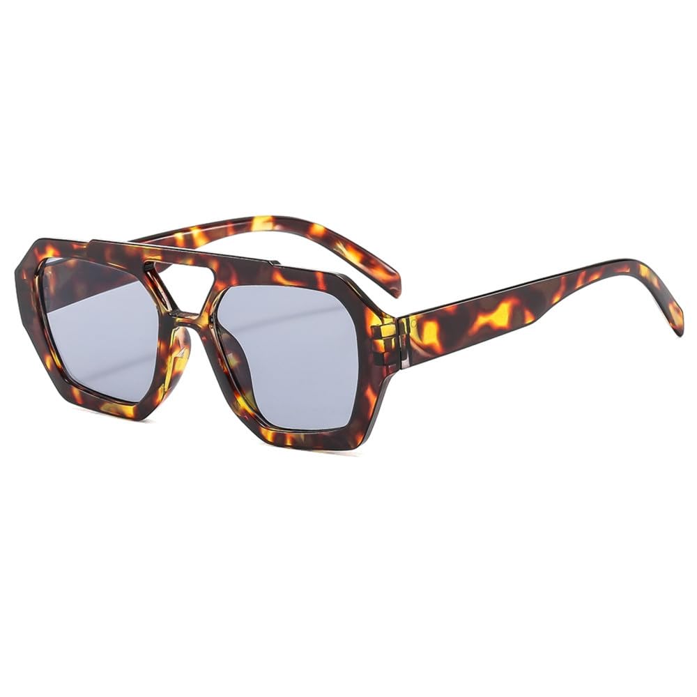 UV400 Double Bridges Retro Women Sunglasses Men Sun Glasses Shades - Stylish Vintage Design for UV Protection and Eye Comfort - Ideal Fashion Accessories for Summer Essentials