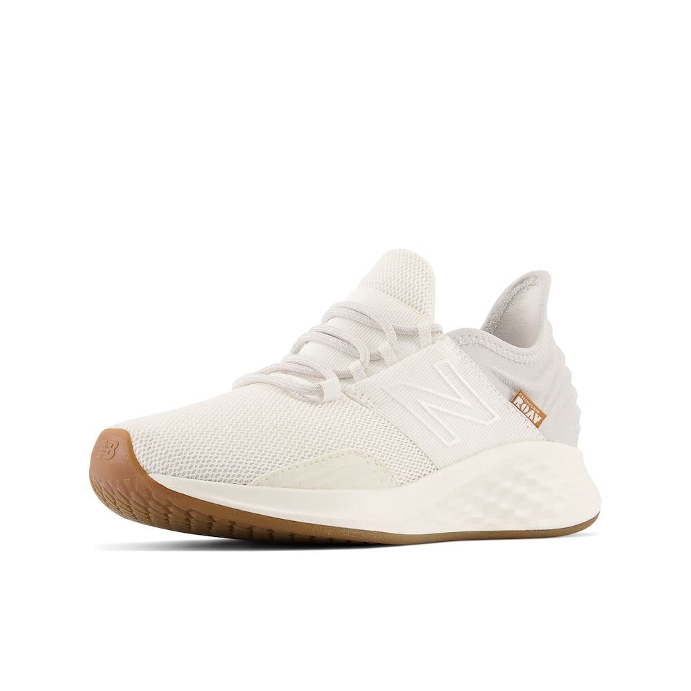 New Balance Women's Fresh Foam Roav' Road Running Shoe: Paper White/Gum 8.5