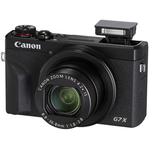 Canon PowerShot G7 X Mark III Digital Camera (Black) (3637C001) + 2 x 64GB Memory Card + 3 x NB13L Battery + Corel Photo Software + Charger + Card Reader + LED Light + More (Renewed): Canon PowerShot G7 X Mark III Digital Camera (Black) (3637C001) + 2 x 64GB Memory Card + 3 x NB13L Battery + Corel Photo Software + Charger + Card Reader + LED Light + More (Renewed)