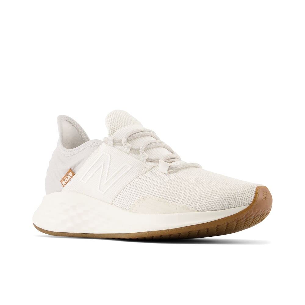New Balance Women's Fresh Foam Roav' Road Running Shoe: Paper White/Gum 8.5