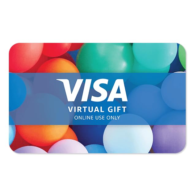 Visa Virtual $100 eGift Card (plus $5.95 Purchase Fee) - For Online Use Only: 100 Party
