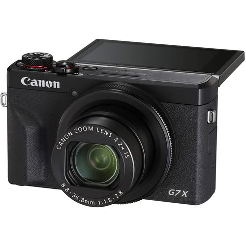 Canon PowerShot G7 X Mark III Digital Camera (Black) (3637C001) + 2 x 64GB Memory Card + 3 x NB13L Battery + Corel Photo Software + Charger + Card Reader + LED Light + More (Renewed): Canon PowerShot G7 X Mark III Digital Camera (Black) (3637C001) + 2 x 64GB Memory Card + 3 x NB13L Battery + Corel Photo Software + Charger + Card Reader + LED Light + More (Renewed)