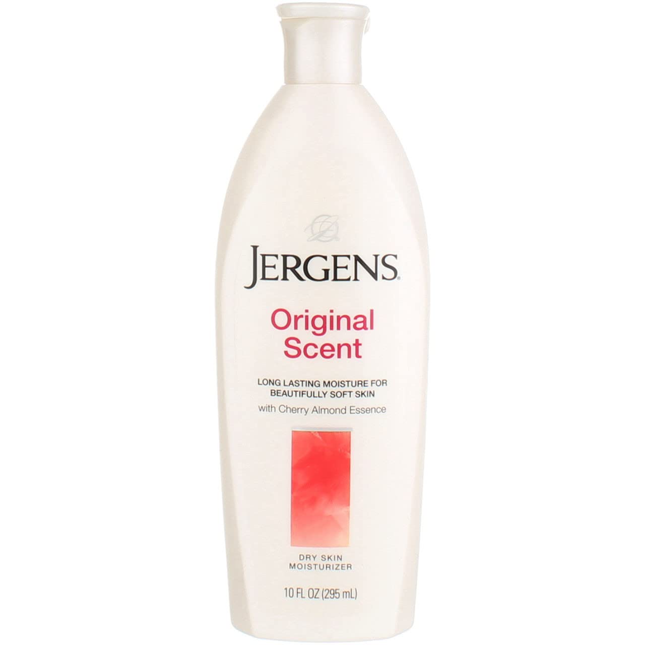 Jergens Original Scent Dry Skin Body Lotion, Hand and Body Moisturizer, Cherry Almond Essence, Dermatologist Tested, 32 Oz