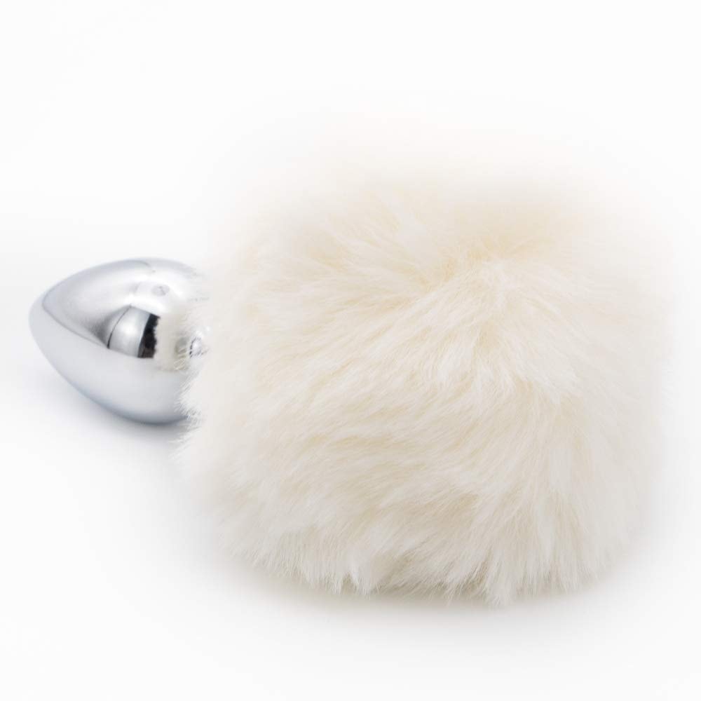 Size Butt Plug Metal Butt Plug Sexual Anus Rabbit's Tail Anal Sex Toys for Women Fun Sex Games: Small