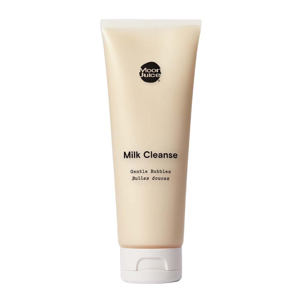 Moon Juice Milk Cleanse Vegan Facial Cleanser - Gentle, Hydrating & pH Balanced - Adaptogenic Face Wash with Coconut Ferment, Silver Ear Mushroom & Reishi - Clean, Cruelty-Free & SLS-Free (4oz): Moon Juice Milk Cleanse Vegan Facial Cleanser - Gentle, Hydrating & pH Balanced - Adaptogenic Face Wash with Coconut Ferment, Silver Ear Mushroom & Reishi - Clean, Cruelty-Free & SLS-Free (4oz)