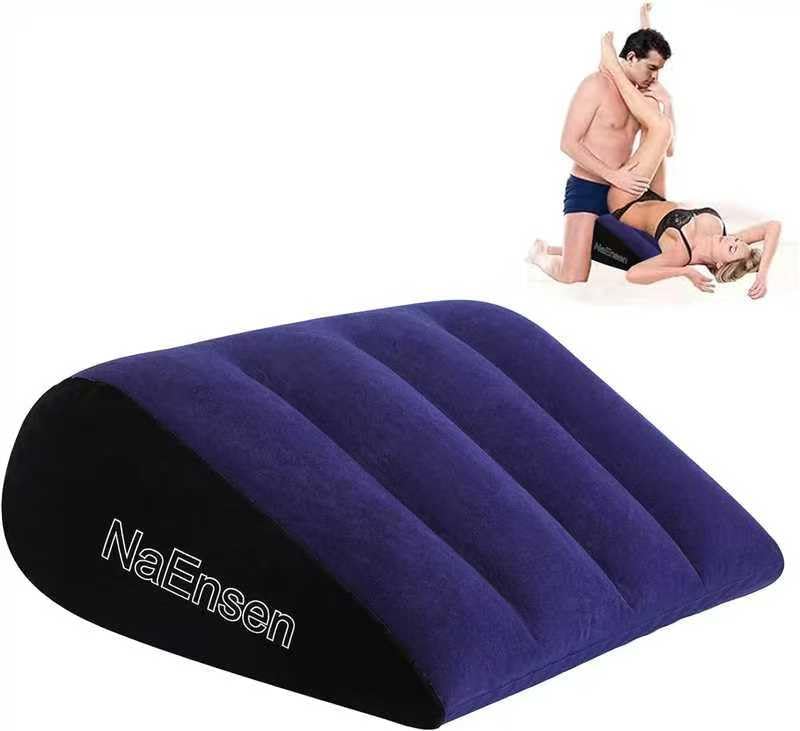Sex Toys Adult Toys Pillow Position Cushion Triangle Inflatable Ramp Furniture Couples Toy Positioning for Deeper Position Support Pillow Men Women for Couples
