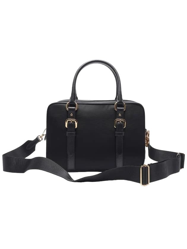 Prada Black Nylon Saffiano Satchel Shoulder Bag: Prada Black Nylon Saffiano Satchel Shoulder Bag