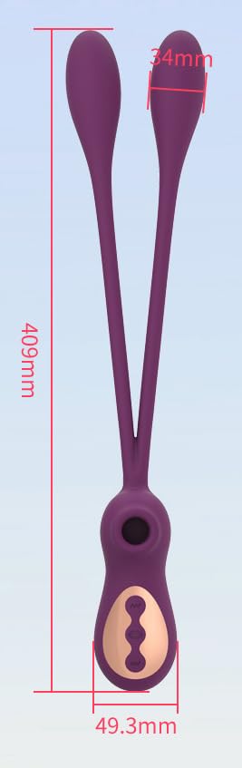 Cishbsoal Vibrating Egg Adult Sex Toy Dual Jumping Eggs 3 Motors, 5-Speed Suction, 3-Speed+7-Frequency Vibration Modes USB Recharging Women Vibrator Adult Sex Toy, Sex Toy for Women & Couples