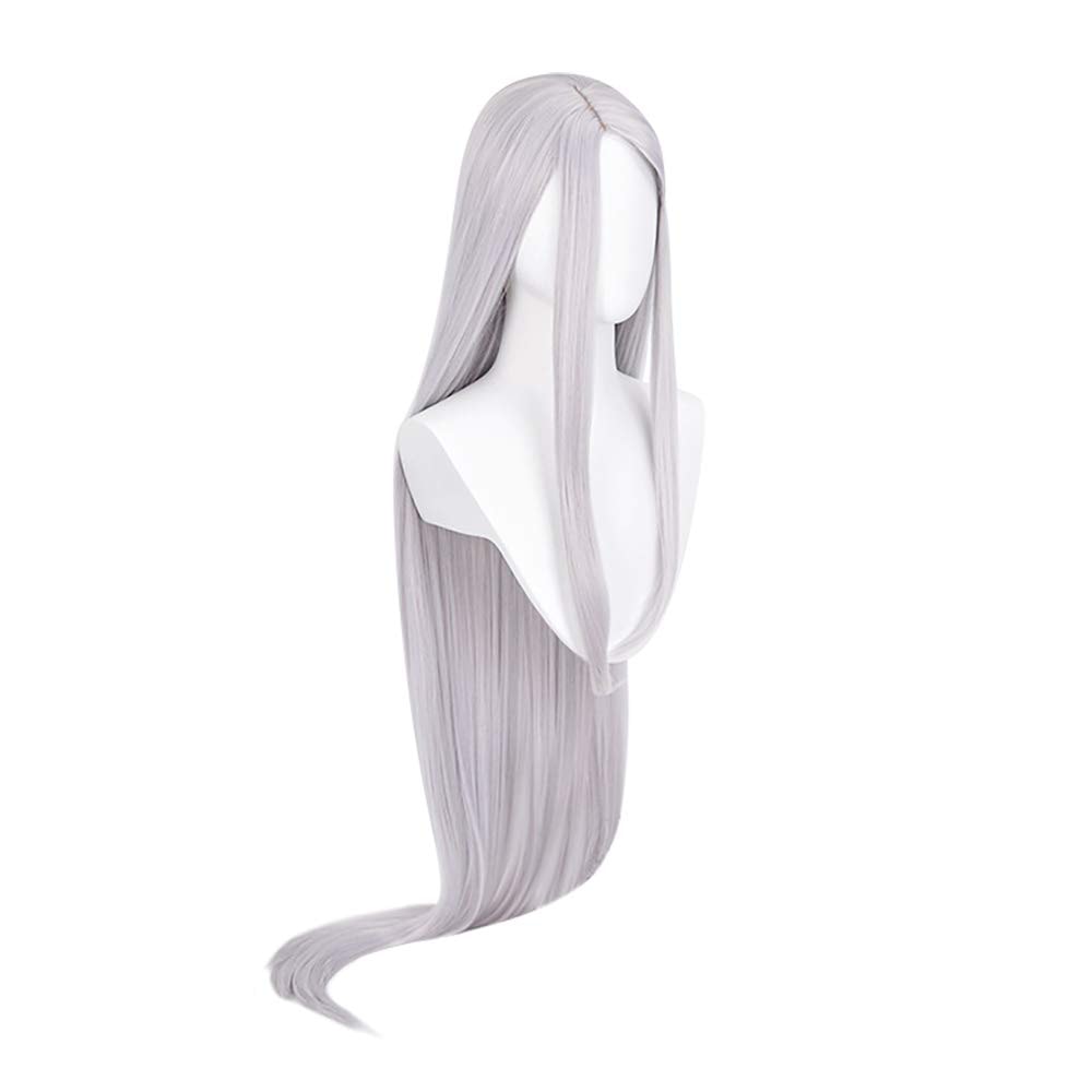 DAZCOS Women's Bunny Hero Cosplay Wig for Anime Halloween Costume (): silver