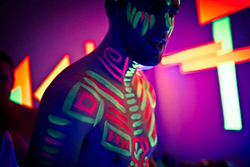 [6 Bottles, 1 oz. Each] Body Paint Glow Blacklight Reactive Neon Fluorescent Paint - Safe For Skin - Washable - Non-Toxic - Six Colors Kit: [6 Bottles, 1 oz. Each] Body Paint Glow Blacklight Reactive Neon Fluorescent Paint - Safe For Skin - Washable - Non-Toxic - Six Colors Kit