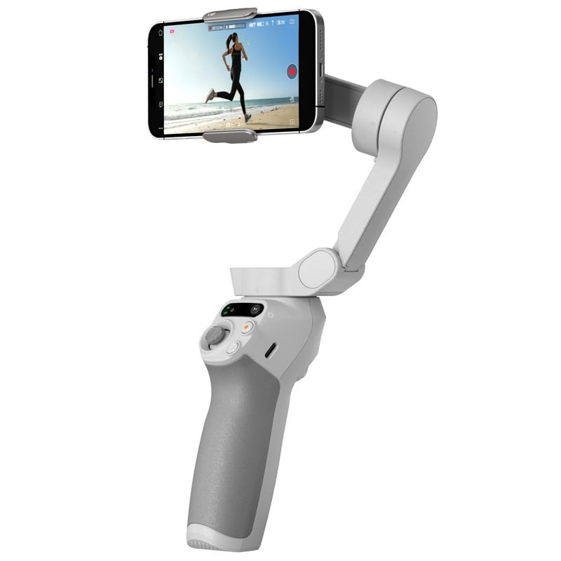 DJI Osmo Mobile SE, 3-Axis Phone Gimbal, Portable and Foldable, Gimbal Stabilizer for iphone, Andriod, ShotGuides, ActiveTrack 6.0, Vlogging Stabilizer for Youtube, TikTok, Travel