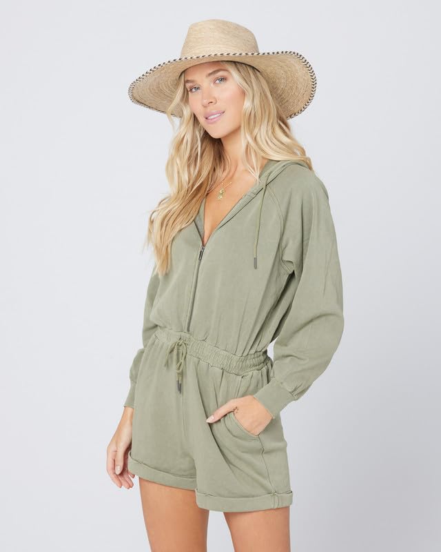 L*Space Dean Hat for Women, Wide-Brimmed Hat for Summer, Sun Protection, Vacation, Contrast Weaved Edge, 100% Palm