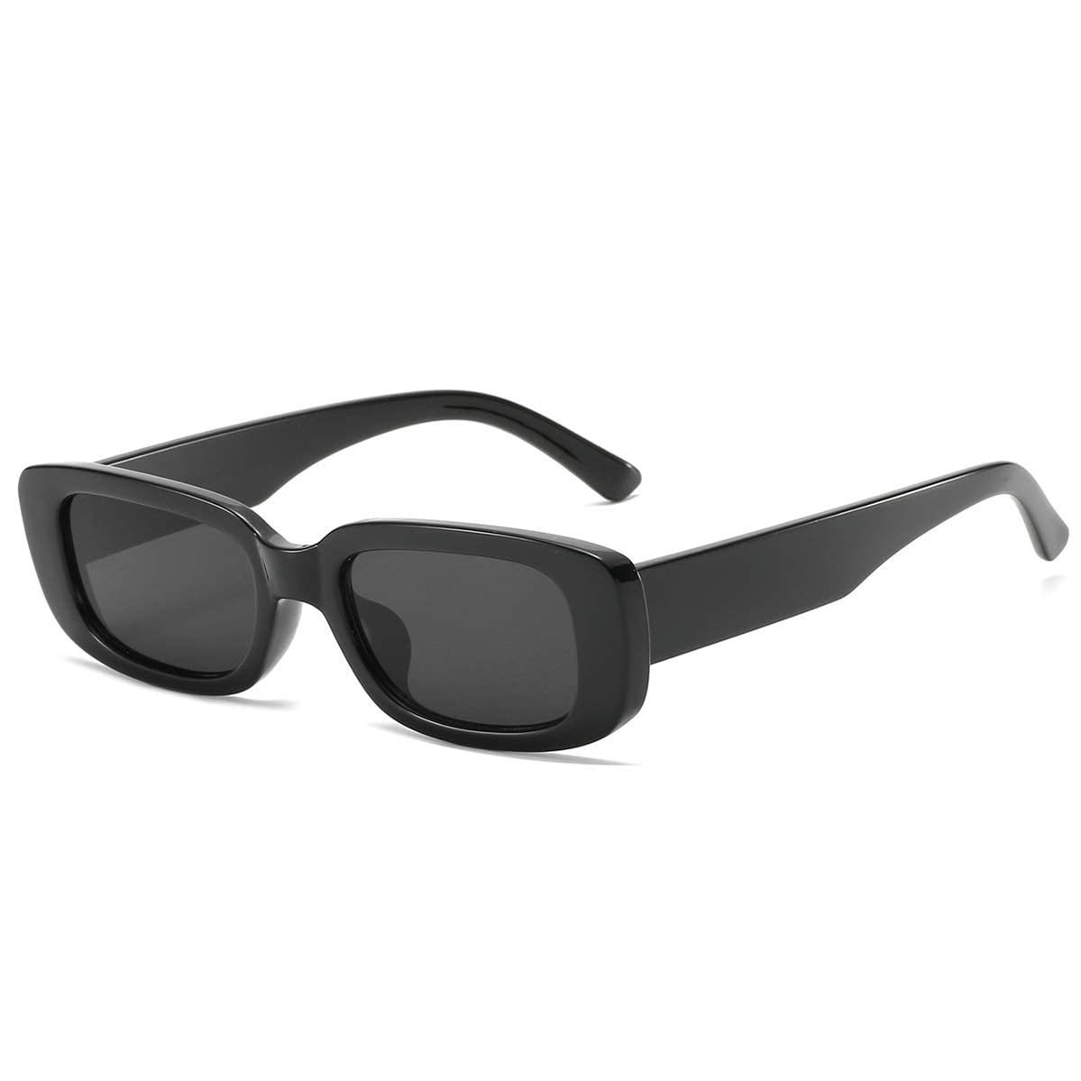 Dollger Rectangle Sunglasses for Women Men Trendy Retro Fashion Sunglasses UV 400 Protection Square Fram
