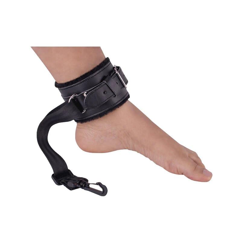 Motorbunny Premium Leather Extendable Ankle Restraints Pair with Clips to Attach to Motorbunny Sex Machine, Adult Sex Toys, BDSM Restraints, Bondage Gear & Accessories, Bondage Cuffs thumbnail 1