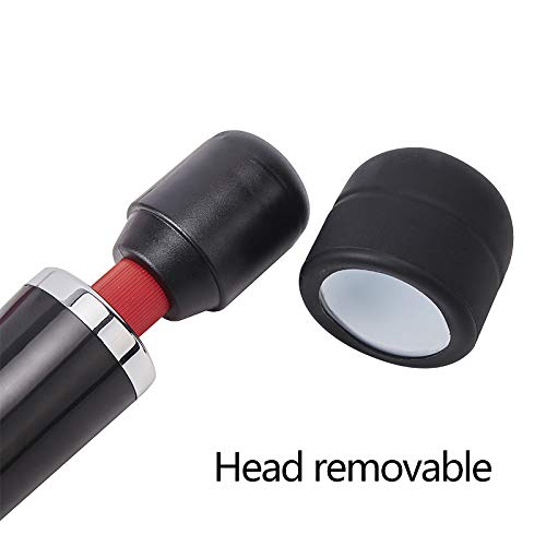 CHARMING Wired Powerful Handheld Massager with Strong 10 Vibrations Back Massage, Personal Therapy Massager for Sports Recovery, Muscle Aches, Full Body Pain (): Black