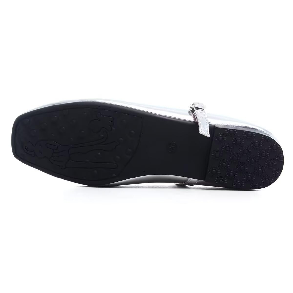 VFDB Women Mules Elegant Dressy Flats Closed Toe Microfiber Leather Shoes Adjustable Buckle Strap Mary Jane Casual Office Shoes thumbnail 6