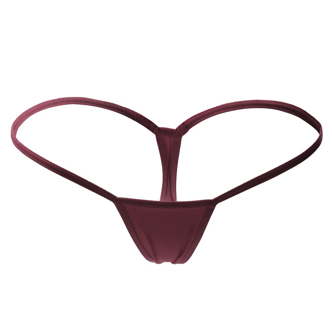 ETAOLINE Women's Low Rise Micro Back G-string Thong Panty Underwear: Small 5 Pack - Multicoloured