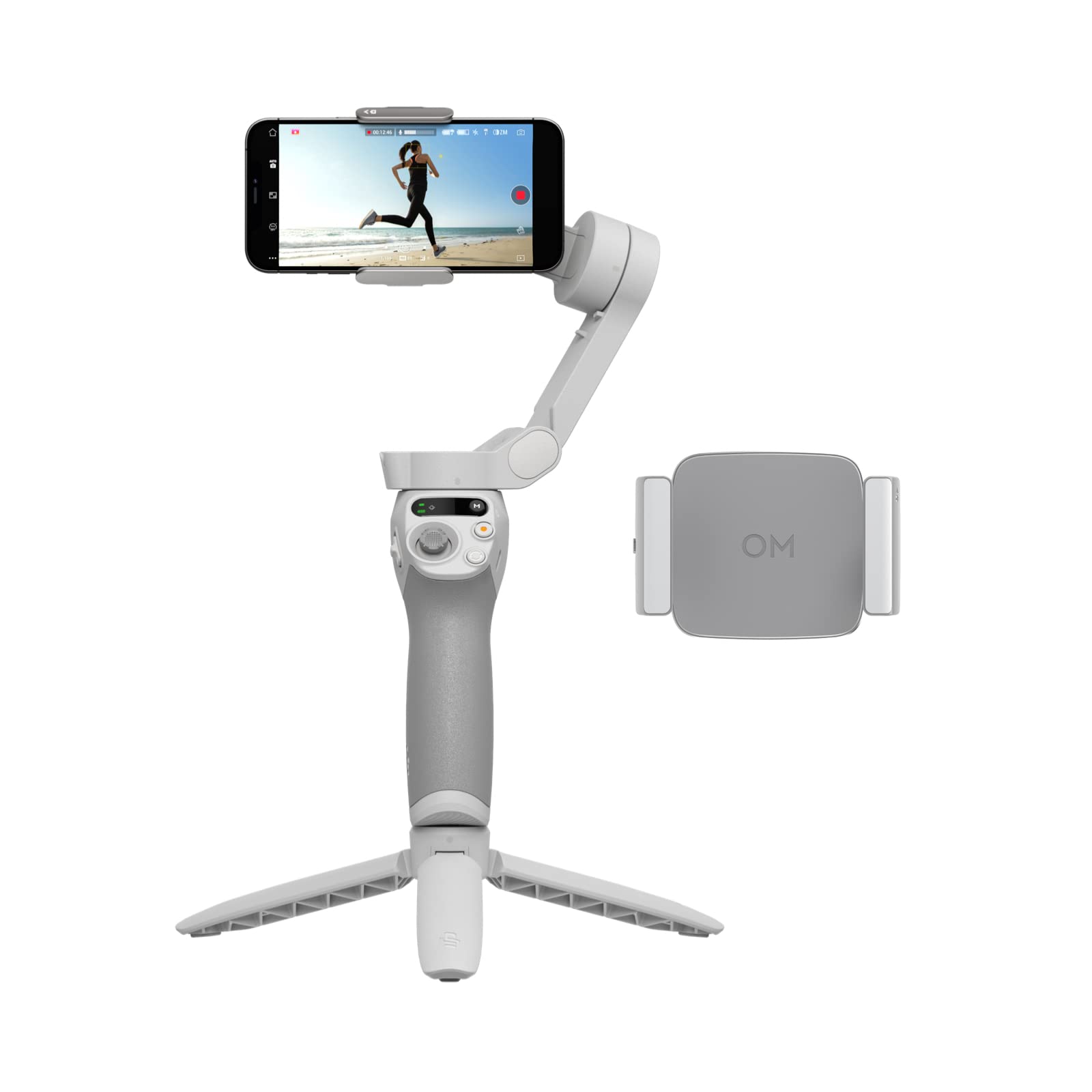 DJI Osmo Mobile SE, 3-Axis Phone Gimbal, Portable and Foldable, Gimbal Stabilizer for iphone, Andriod, ShotGuides, ActiveTrack 6.0, Vlogging Stabilizer for Youtube, TikTok, Travel: Osmo Mobile SE Fill Light Combo