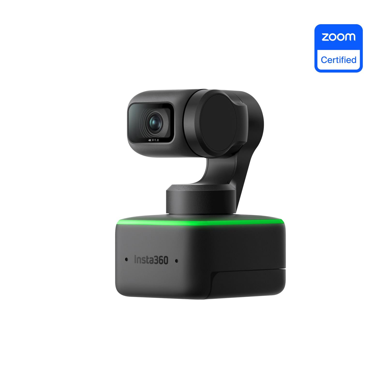 Insta360 Link - PTZ 4K Webcam with 1/2" Sensor, AI Tracking, Gesture Control, HDR, Noise-Canceling Microphones, Specialized Modes, Webcam for Laptop, Video Camera for Video Calls, Live Streaming: Tripod Kit