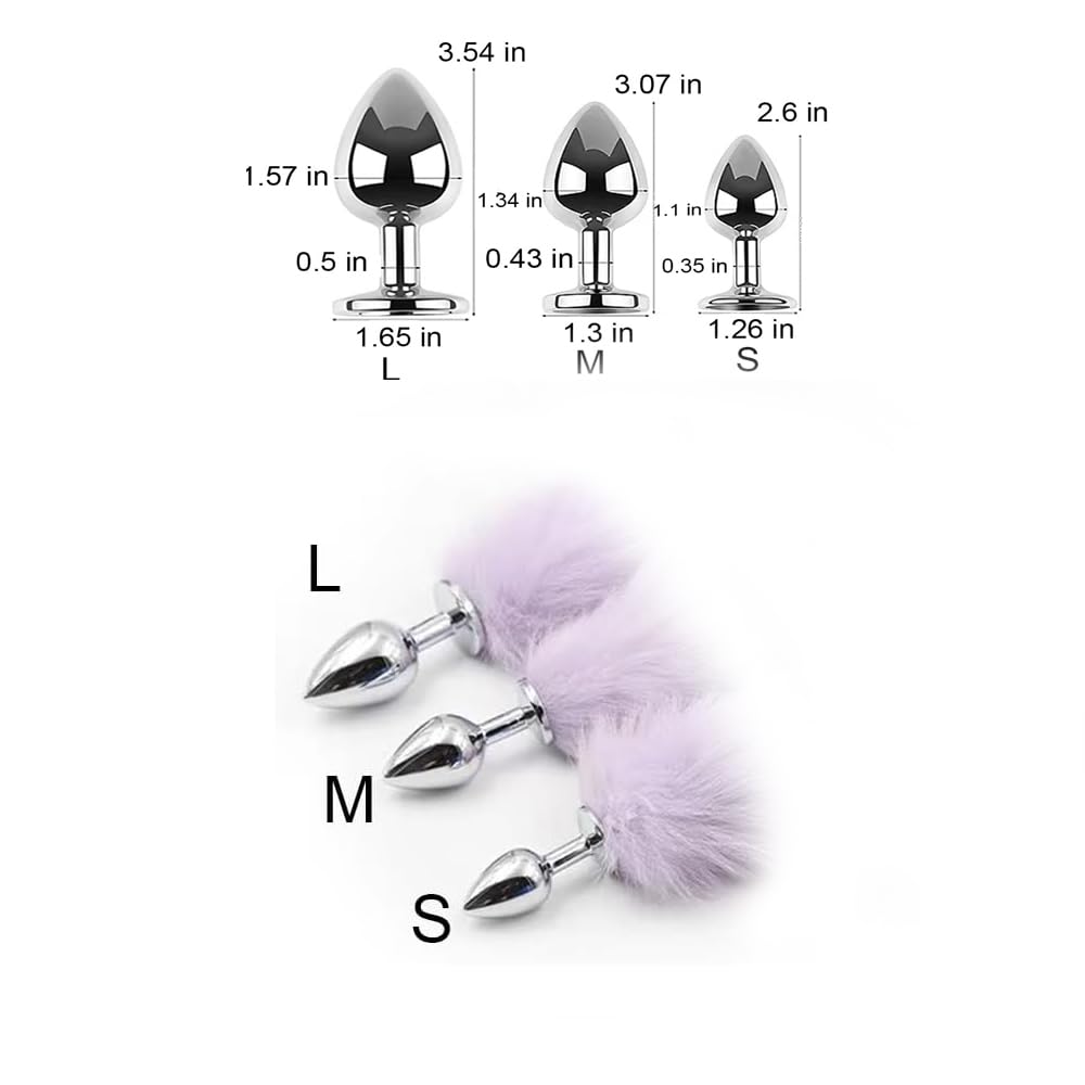 Small Anal Plug, Rabbit Bunny Tail Anal Plug for Cosplay, Butt Plug Adult Sex Toys for Sexual Enjoyment (White-Small): Small White