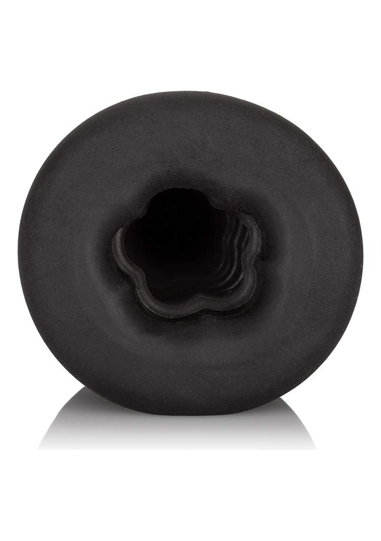 CalExotics Packer Gear FTM Stroker - Male Silicone Masturbation Sleeve - 2 Inch Adult Male Masturbator Sex Toy - Black: 1 Count (Pack of 2)