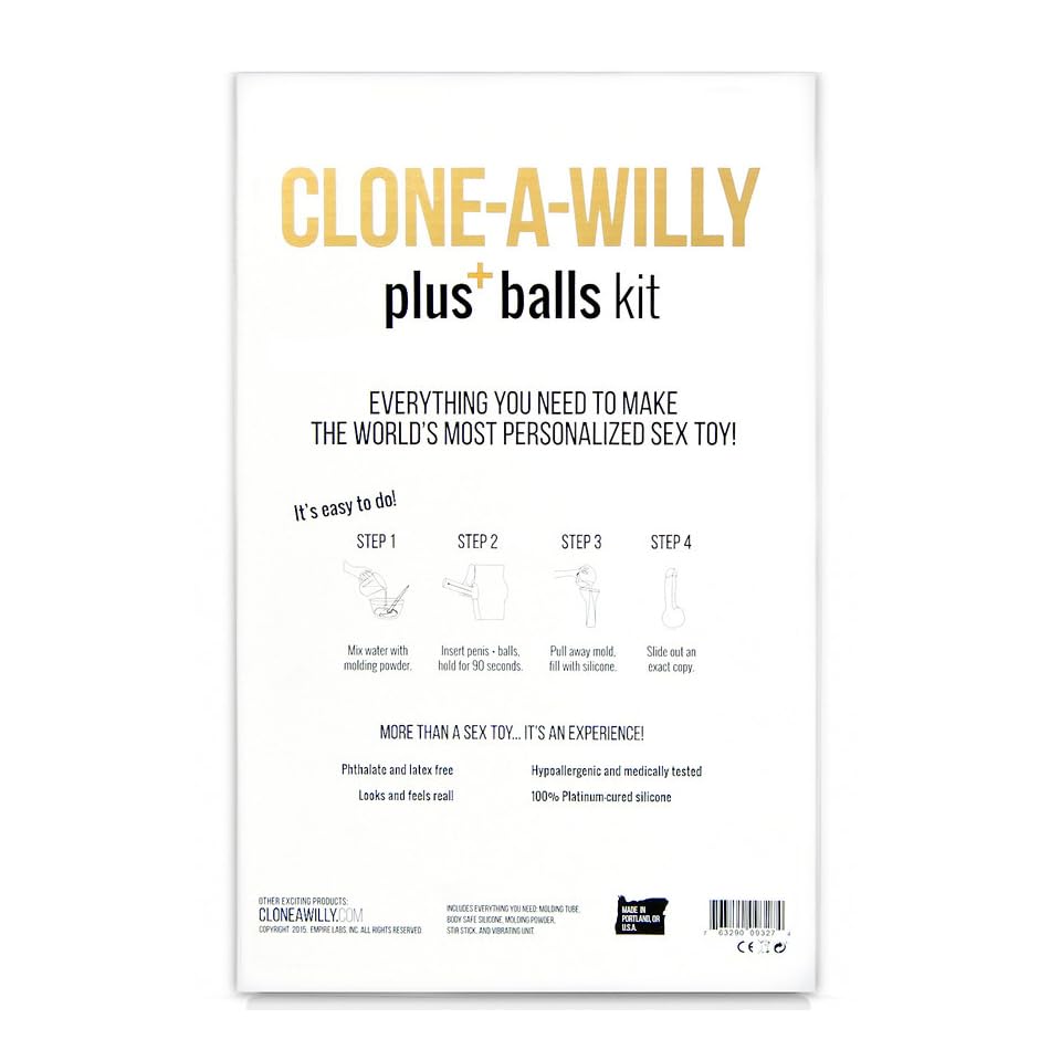 Clone-A-Willy Do-It-Yourself Penis and Balls Molding Kit (Light Skin Tone)