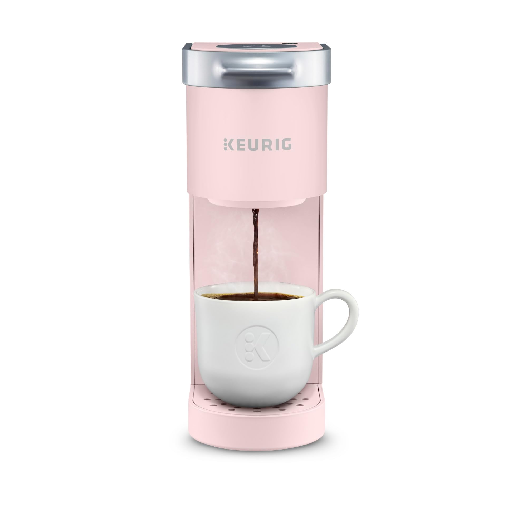 Keurig K-Mini Single Serve K-Cup Pod Coffee Maker, 6 to 12oz Brew size, with Cord Storage, Perfect for Small Spaces,: Dusty Rose
