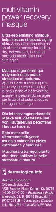 Dermalogica Multivitamin Power Recovery Masque (2.5 Fl Oz) Anti-Aging Face Mask with Vitamin C & Lactic Acid - Restore and Repair Damaged, Aging Skin: Dermalogica Multivitamin Power Recovery Masque (2.5 Fl Oz) Anti-Aging Face Mask with Vitamin C & Lactic Acid - Restore and Repair Damaged, Aging Skin