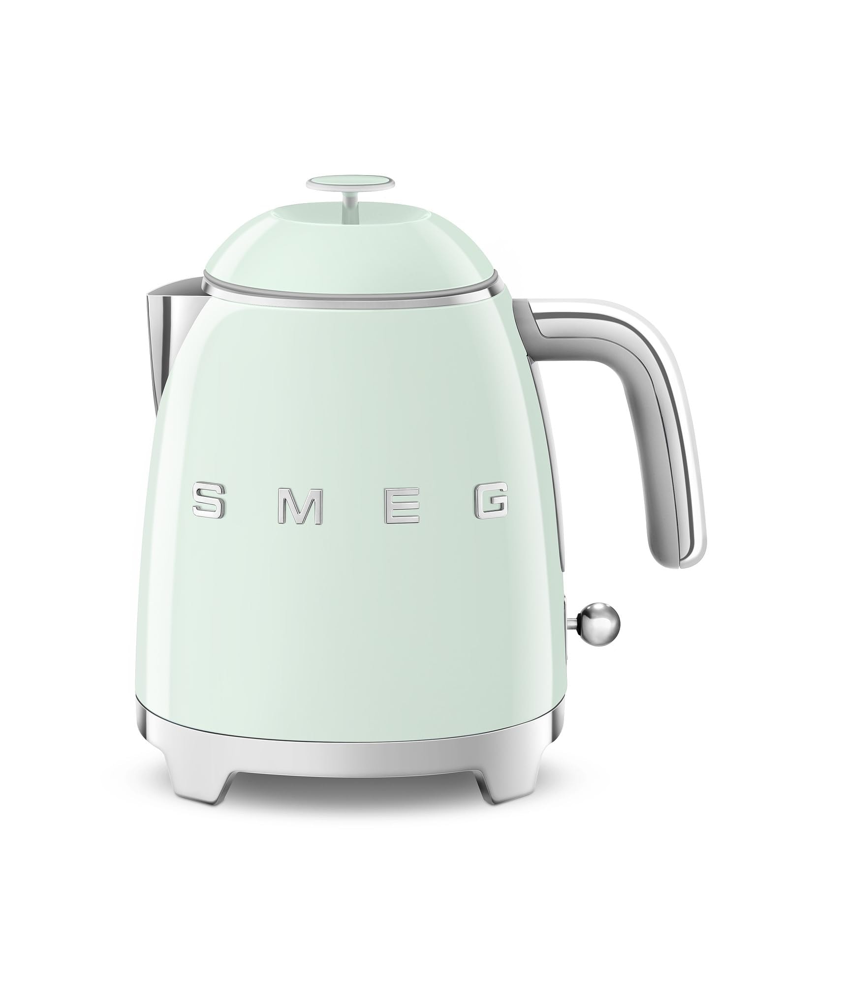 SMEG Mini 50's Retro Style 3 Cup Electric Kettle with Double Wall Anti Slip Base and Water Level Indicator (): Pastel Green