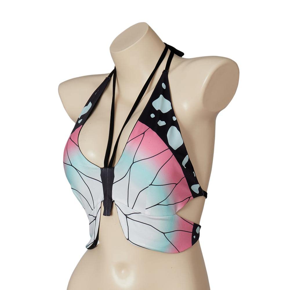 iSHOWcos Anime Women's Halter Necktie Swimsuit Top: Small