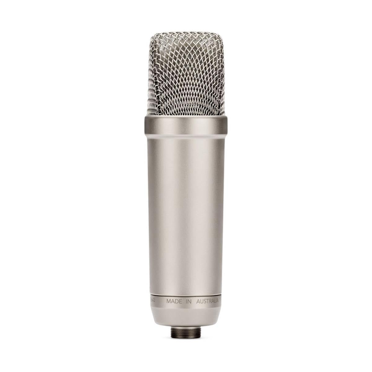 RØDE NT1 5th Generation Large-diaphragm Studio Condenser Microphone with XLR and USB Outputs, Shock Mount and Pop Filter for Music Production, Vocal Recording and Podcasting (Black): NT1 3rd Gen Silver
