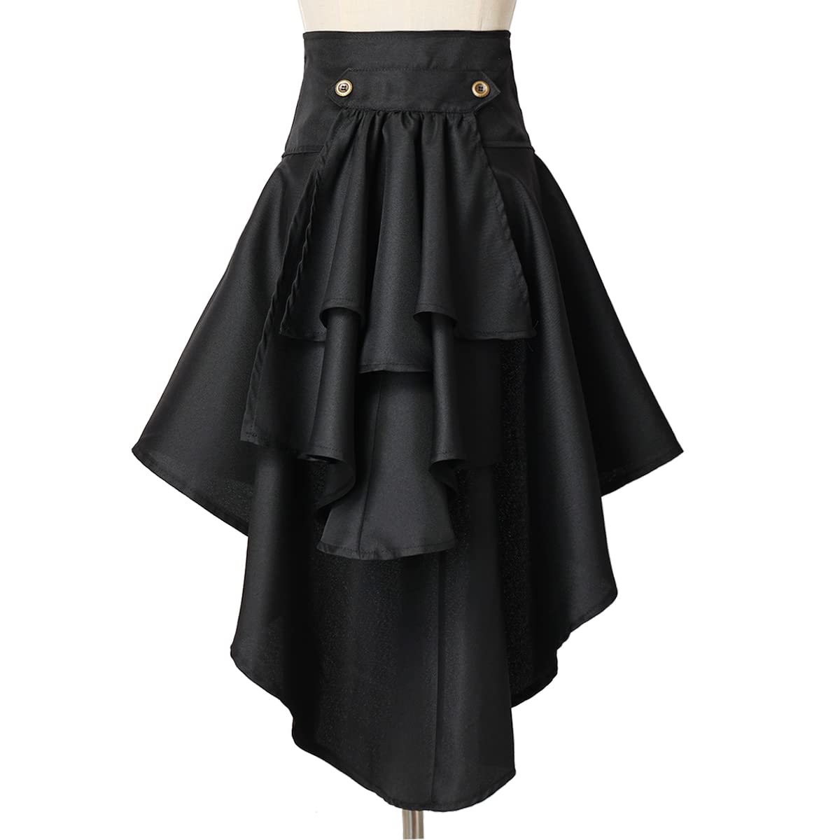 COSDREAMER Steampunk Women's Skirts Waist Belt for Women Ruffles Pirate Corset Costumes thumbnail 2