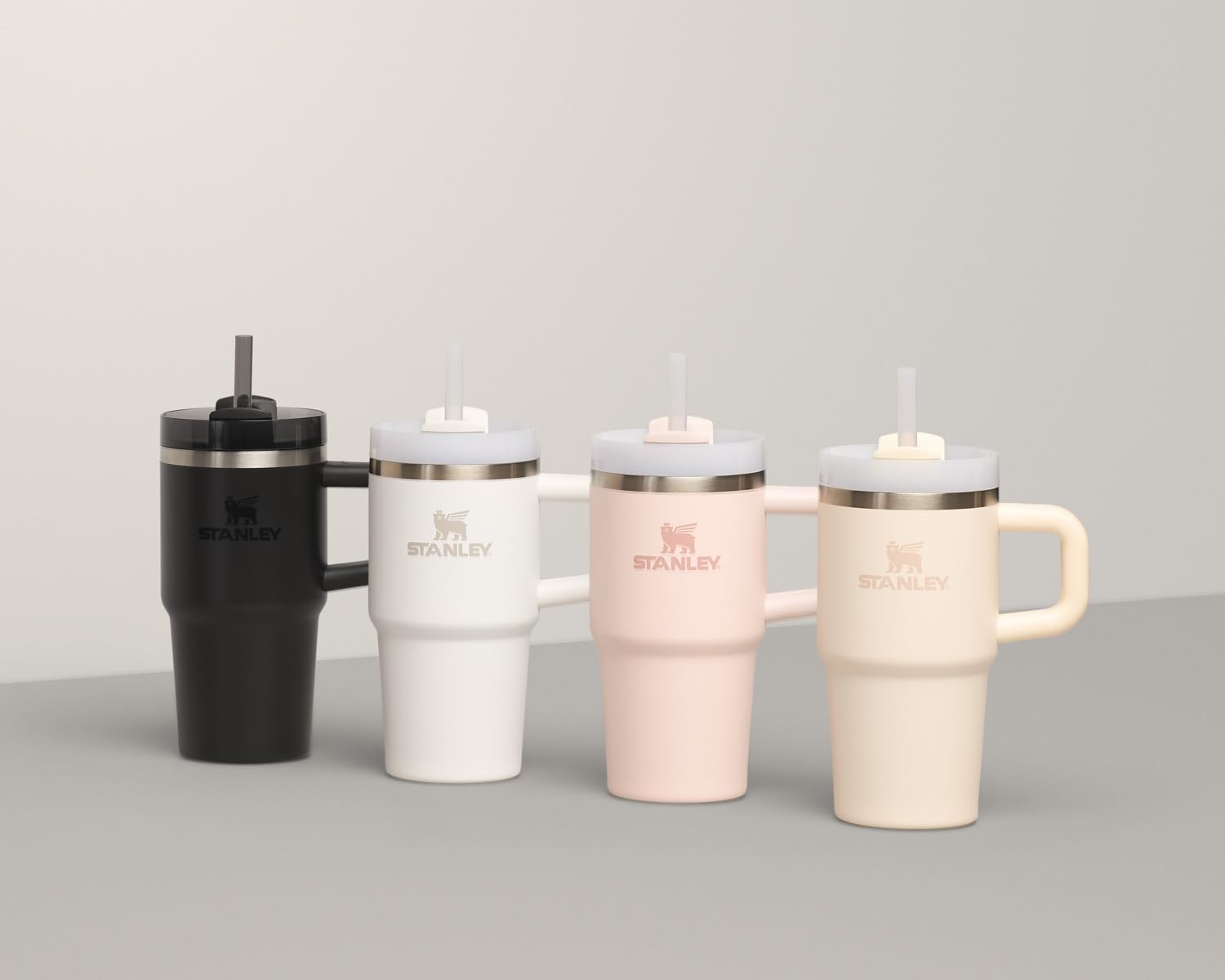 Stanley Quencher H2.0 Tumbler with Handle and Straw 30 oz | Flowstate 3-Position Lid | Cup Holder Compatible for Travel | Insulated Stainless Steel Cup | BPA-Free | Rose Quartz 2.0: 14 Ounces Rose Quartz 2.0