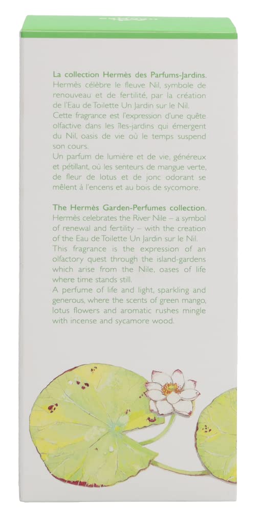 Un Jardin Sur Le Nil by Hermes 3.3 oz Eau de Toilette Spray: 3.3 Fl Oz (Pack of 1)