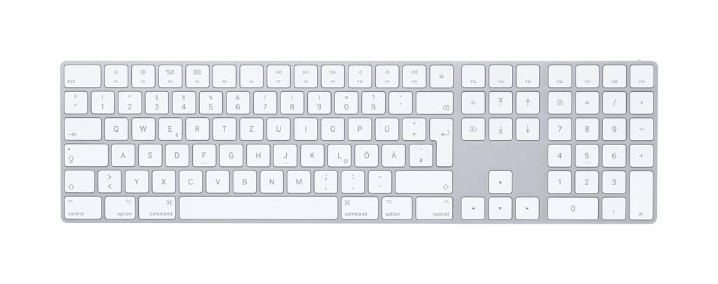 Apple Magic Keyboard with Numeric Keypad: Wireless, Bluetooth, Rechargeable. Works with Mac, iPad, or iPhone; US English - White - Image 3