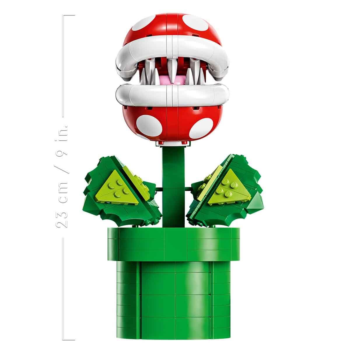 LEGO Super Mario Piranha Plant, Build and Display Super Mario Brothers Collectible for Adults and Teens, Authentically Detailed Posable Figure, Birthday Gift for Gamers and Super Mario Fans, 71426: Green